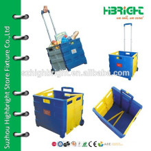 plastic roller shopping trolley